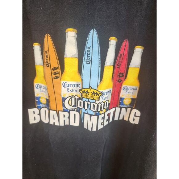 Corona Extra Beer Board Meeting Surfing Beach t shirt Men's Size L - Picture 6 of 9